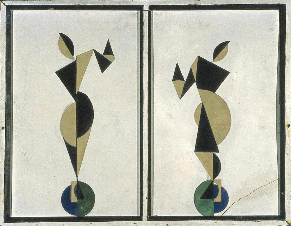 Danseurs - Theo van Doesburg image 1 reproduction de peinture à l’huile