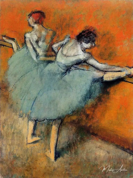 Danseuses à la barre - Edgar Degas - Reproductions de tableaux et peintures haut de gamme