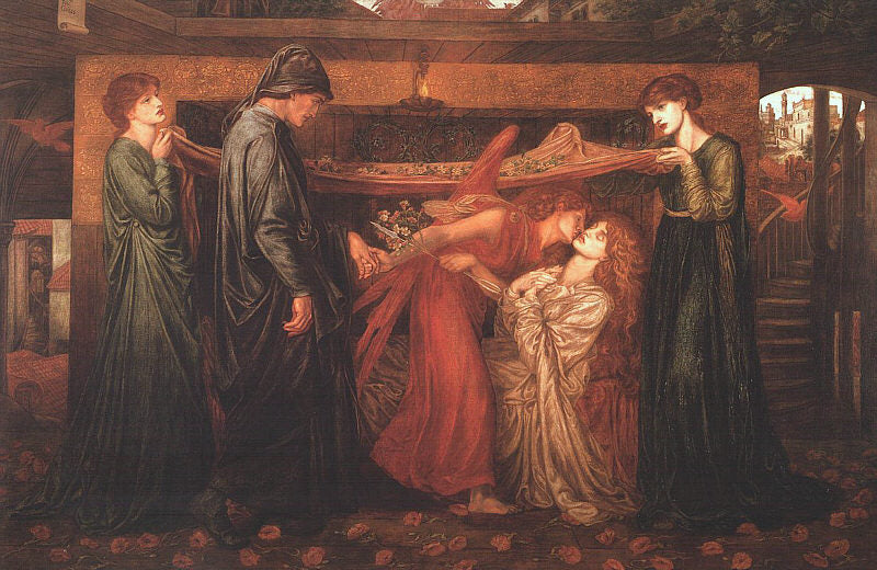 Le Rêve de Dante au moment de la mort de Béatrice - Dante Gabriel Rossetti