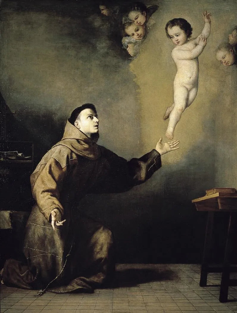 Das Christuskind erscheint dem hl. Antonius von Padua - Jusepe de Ribera