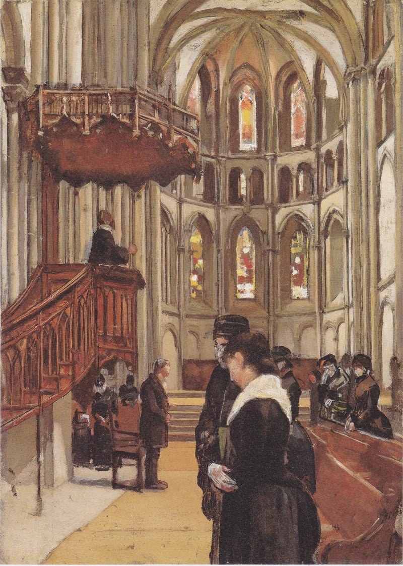 Das Gebet in der Kathedrale Saint-Pierre in Genf - Ferdinand Hodler