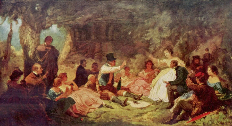 Das Picknick - Carl Spitzweg