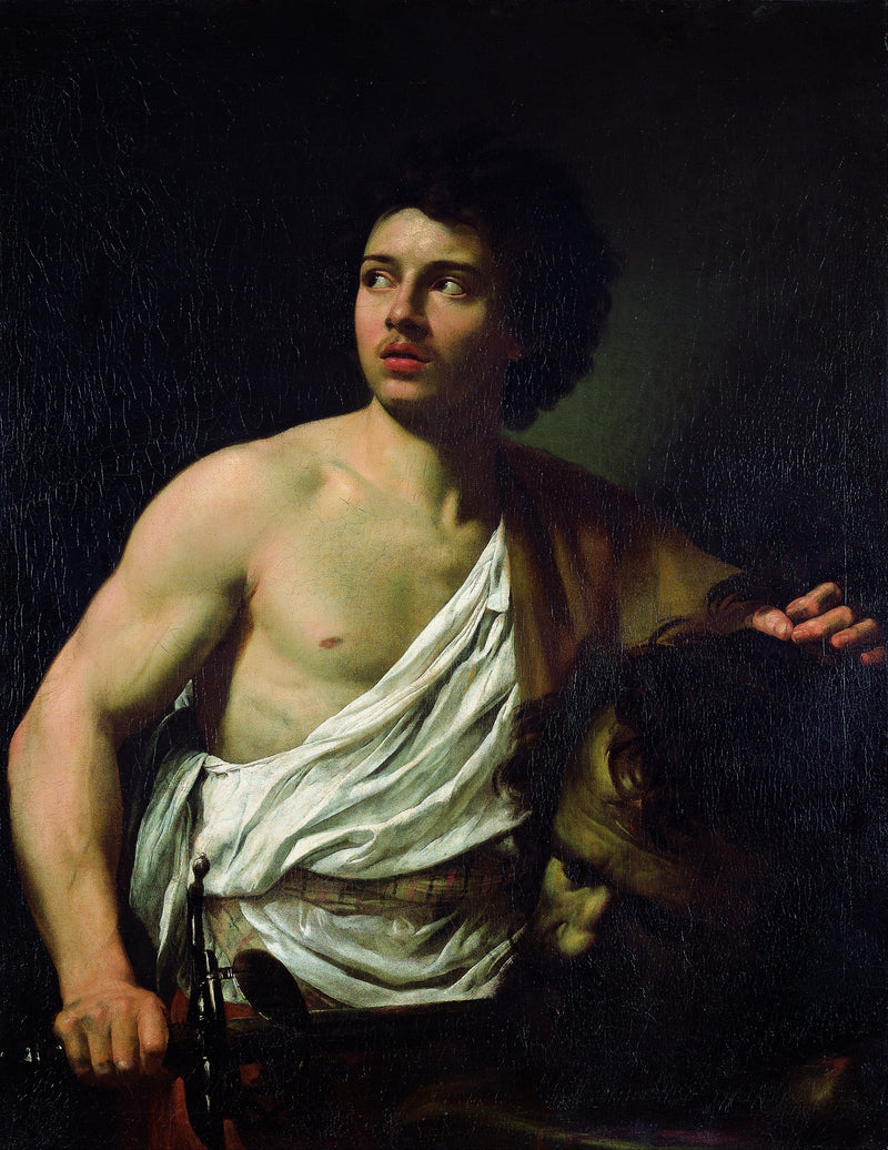 David avec la tête de Goliath - Simon Vouet
