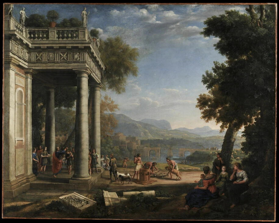 David sacré roi par Samuel - Claude Gellée