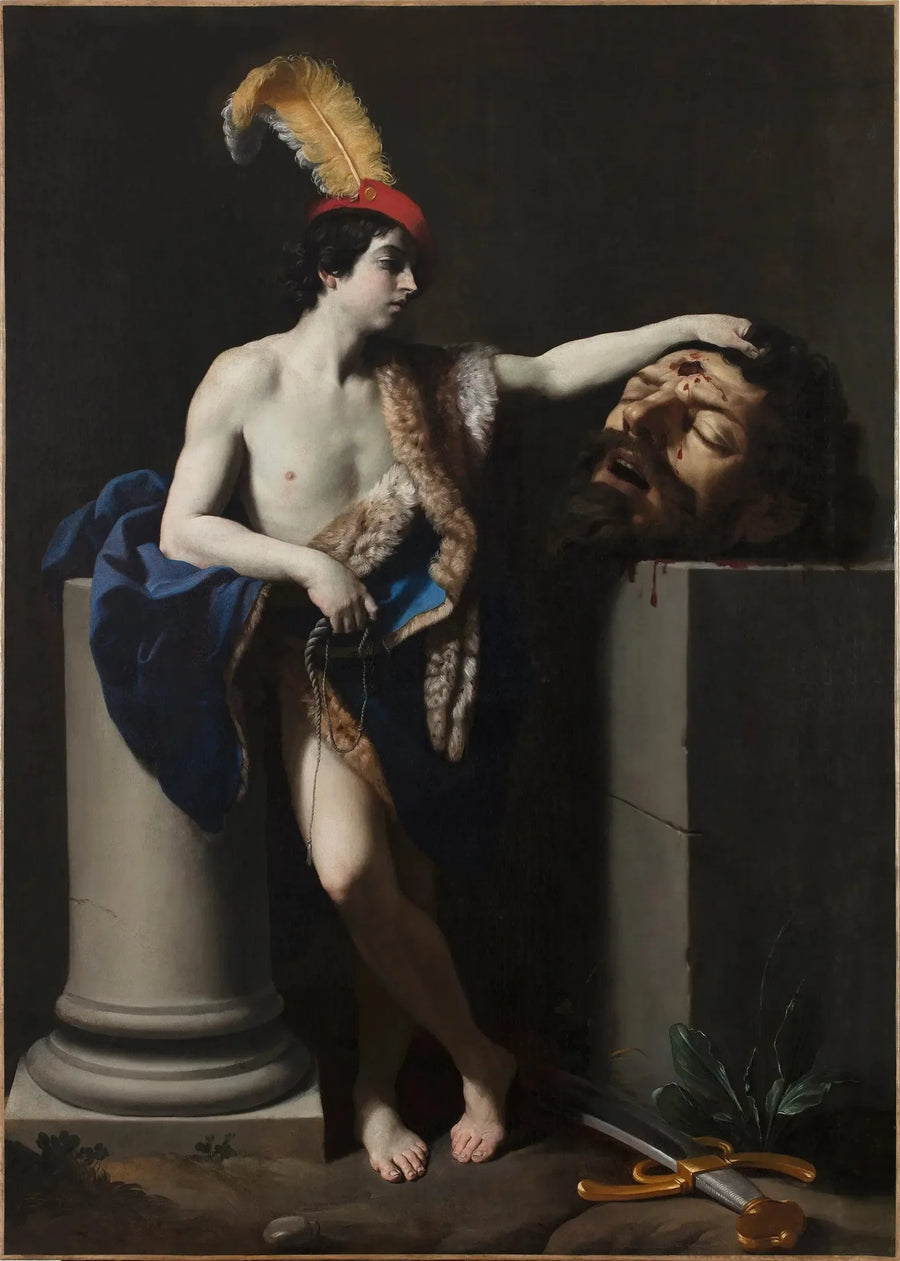 David tenant la tête de Goliath - Guido Reni
