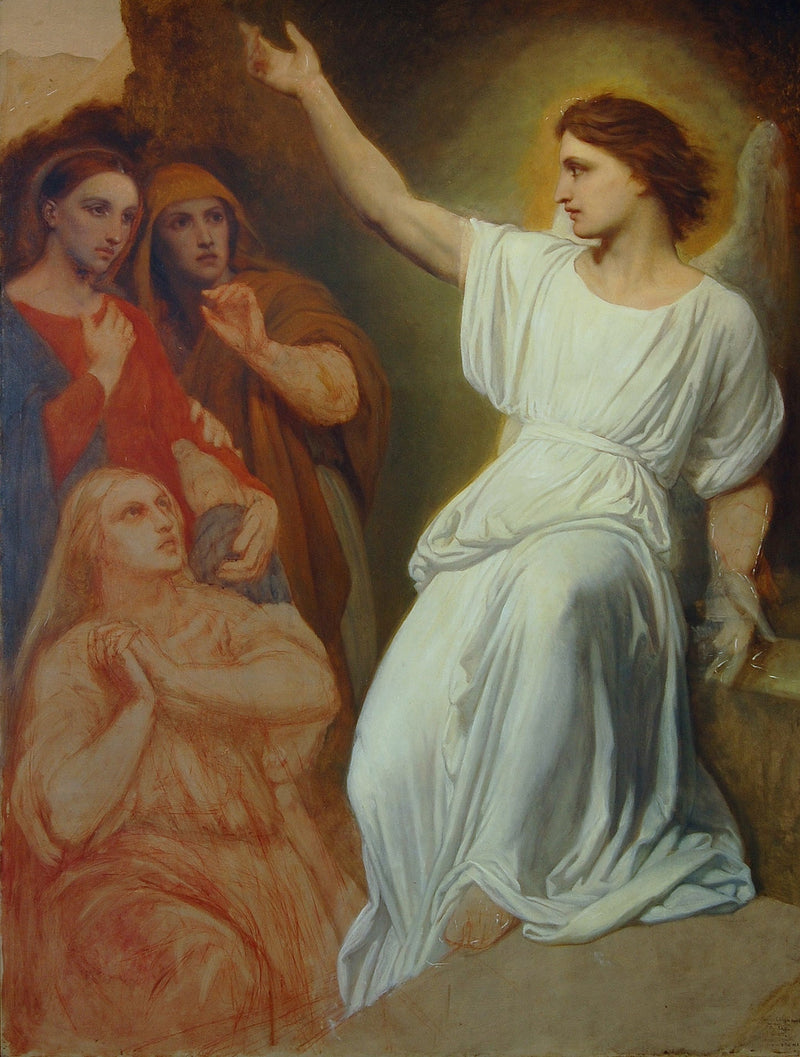 De engel verkondigt de opstanding des Heeren aan de vrouwen - Ary Scheffer