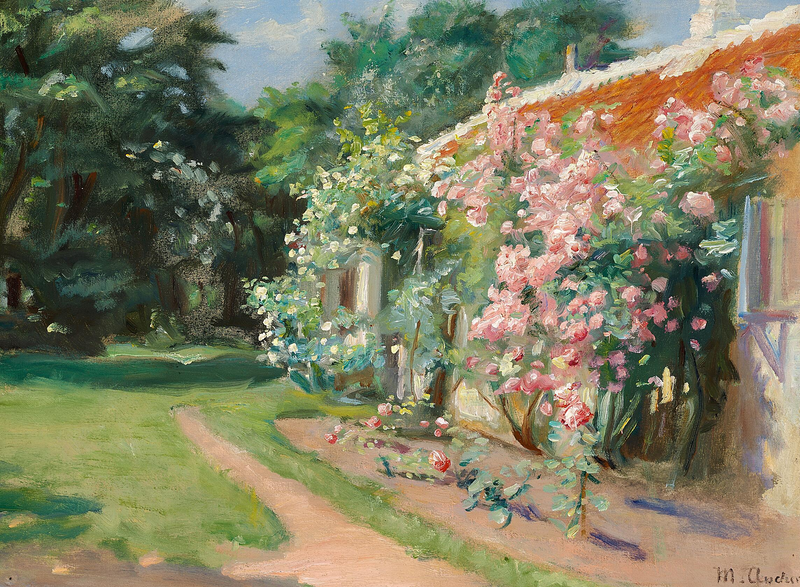 De notre ancien jardin à Skagen. - Michael Peter Ancher