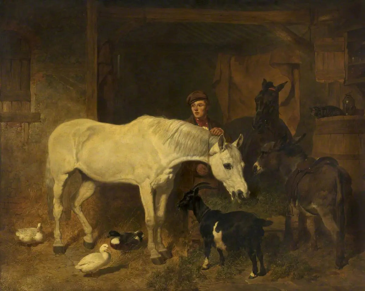 De retour du marché - John Frederick Herring, Sr. image 1 reproduction artisanale de tableau