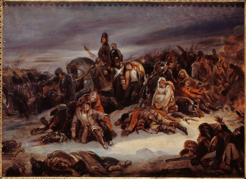 De terugtocht uit Rusland in 1812 - Ary Scheffer