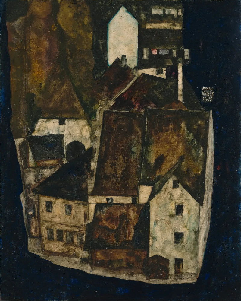 Dead City III (La Cité sur la Rivière Bleue III) - Egon Schiele