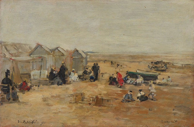 Deauville, Scène de plage - Eugène Boudin