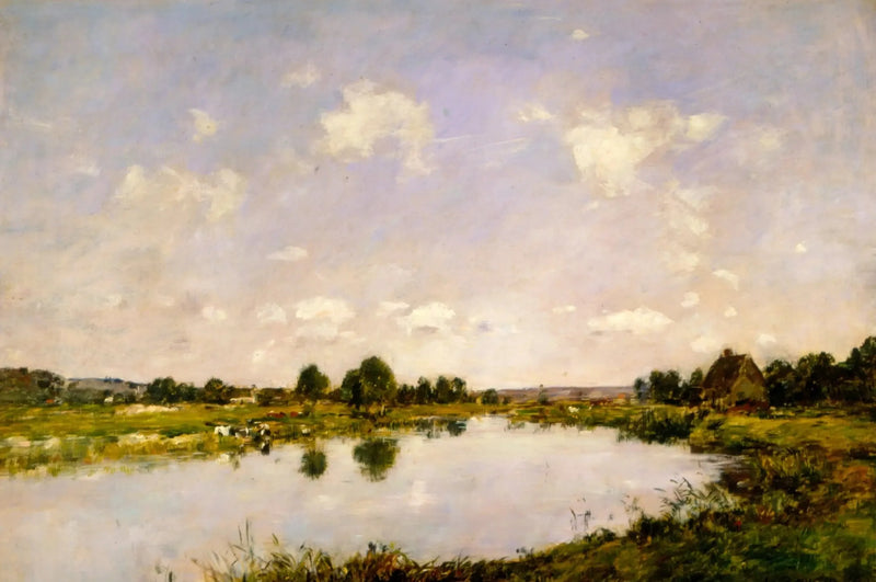 Deauville - toter Flussarm - Eugène Boudin