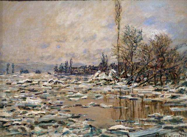 La Débâcle, temps gris W560 – Claude Monet