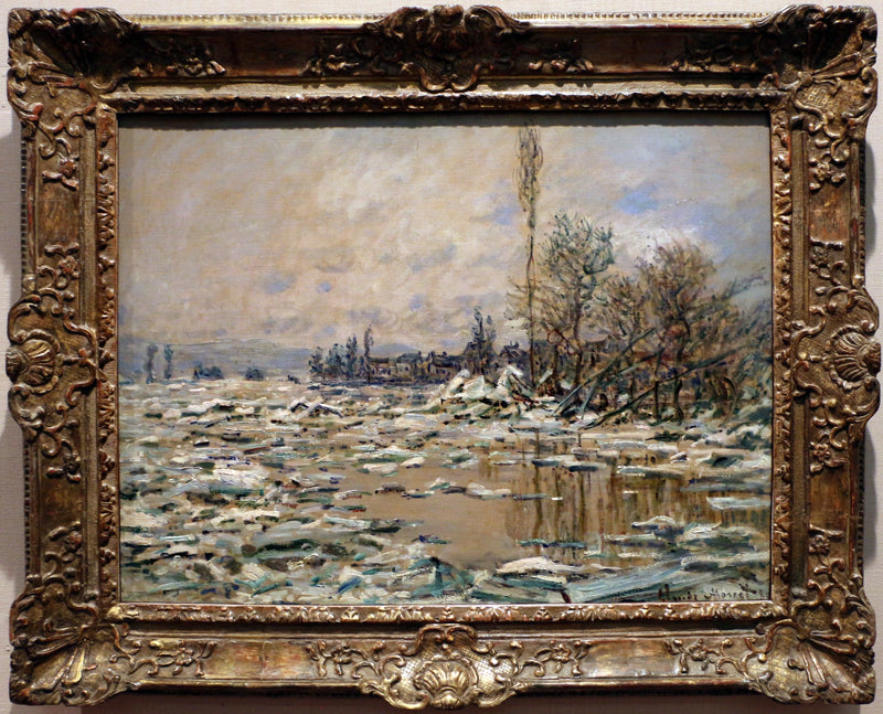 La Débâcle, temps gris W560 – Claude Monet