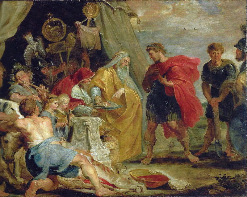 Decius Mus consultant le devin (Tite-Live VIII, 6-9/10) - Peter Paul Rubens
