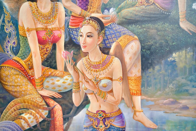 Déesse Kinnaree  | 170 x 120 cm