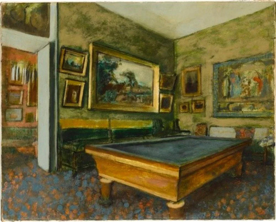 Salle de billard au Ménil-Hubert, vers 1892 – Degas