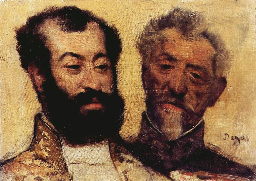 Le Général Mellinet et le grand rabbin Astruc, 1871 – Degas