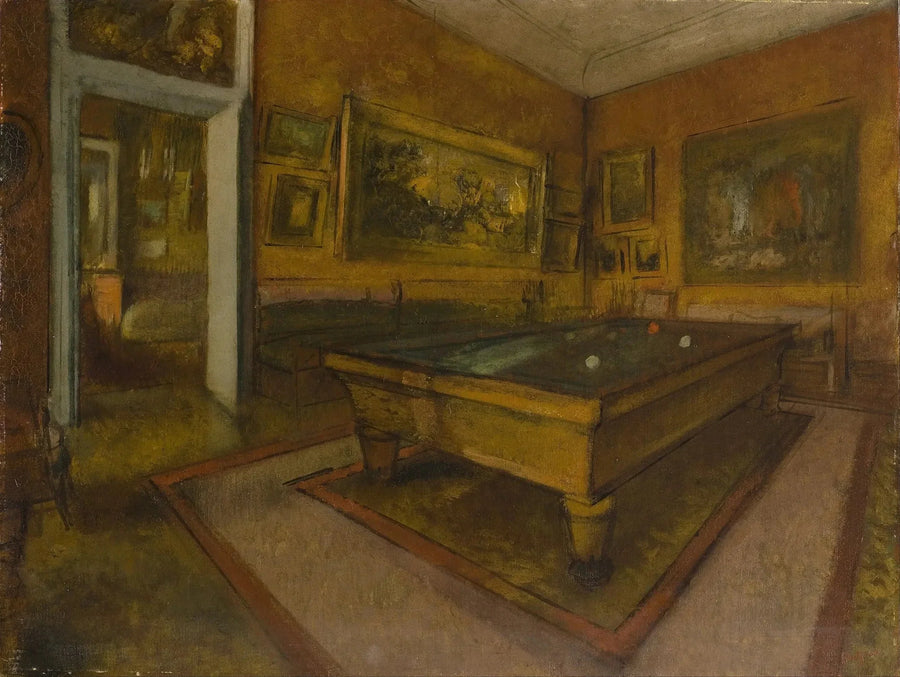 Salle de billard au Ménil-Hubert, 1892 – Degas