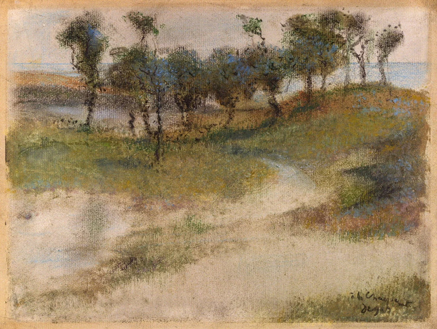 Paysage en bord de mer par Edgar Degas – reproduction peinture à l’huile sur toile