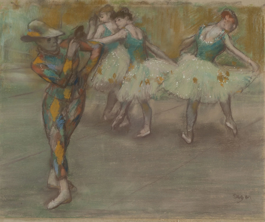 Arlequin dansant, vers 1890 – Edgar Degas