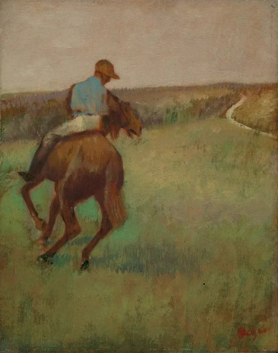 Jockey en bleu, vers 1889 – Edgar Degas