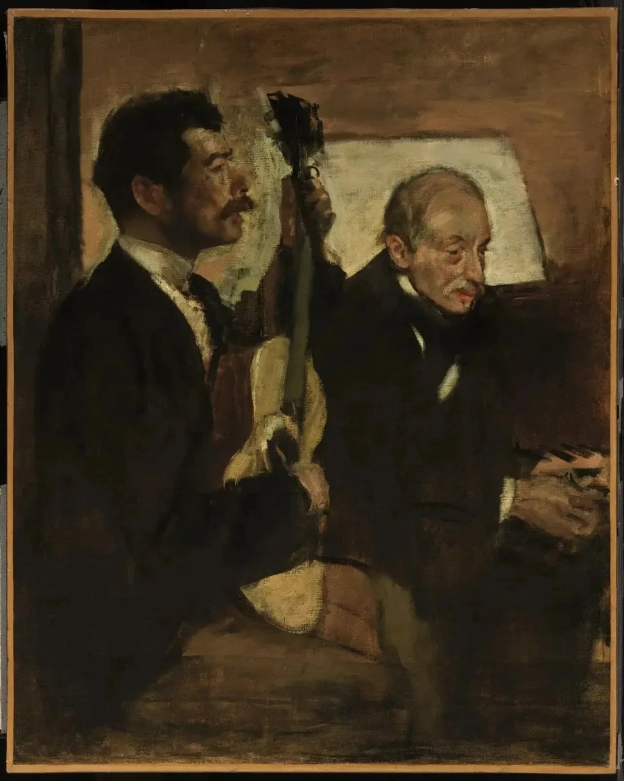 Le père de Degas écoutant Lorenzo Pagans, 1869–1872 – Edgar Degas