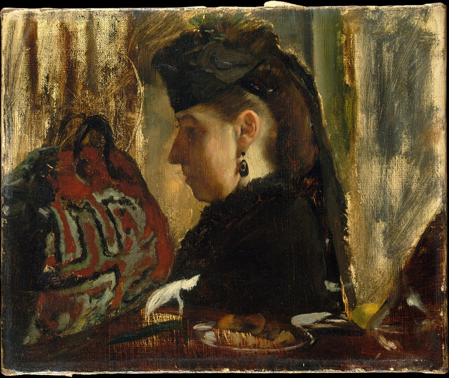 Marie Dihau par Edgar Degas – reproduction peinture à l’huile sur toile