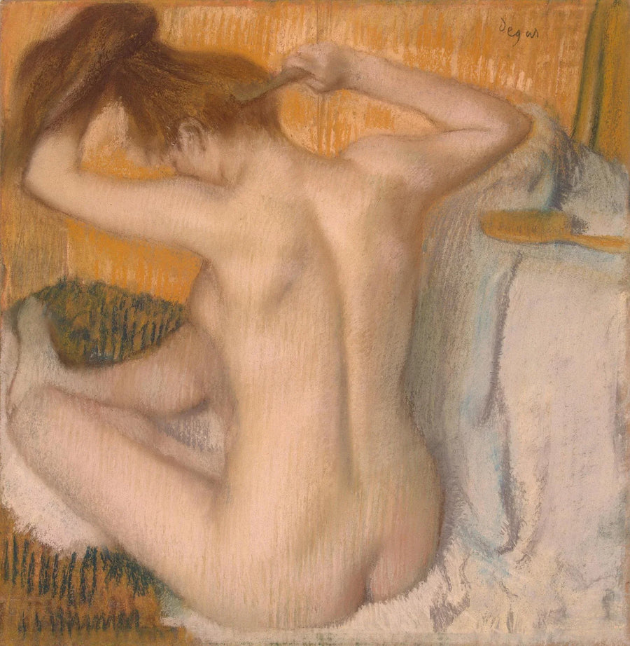 Femme se coiffant, vers 1885 – Edgar Degas