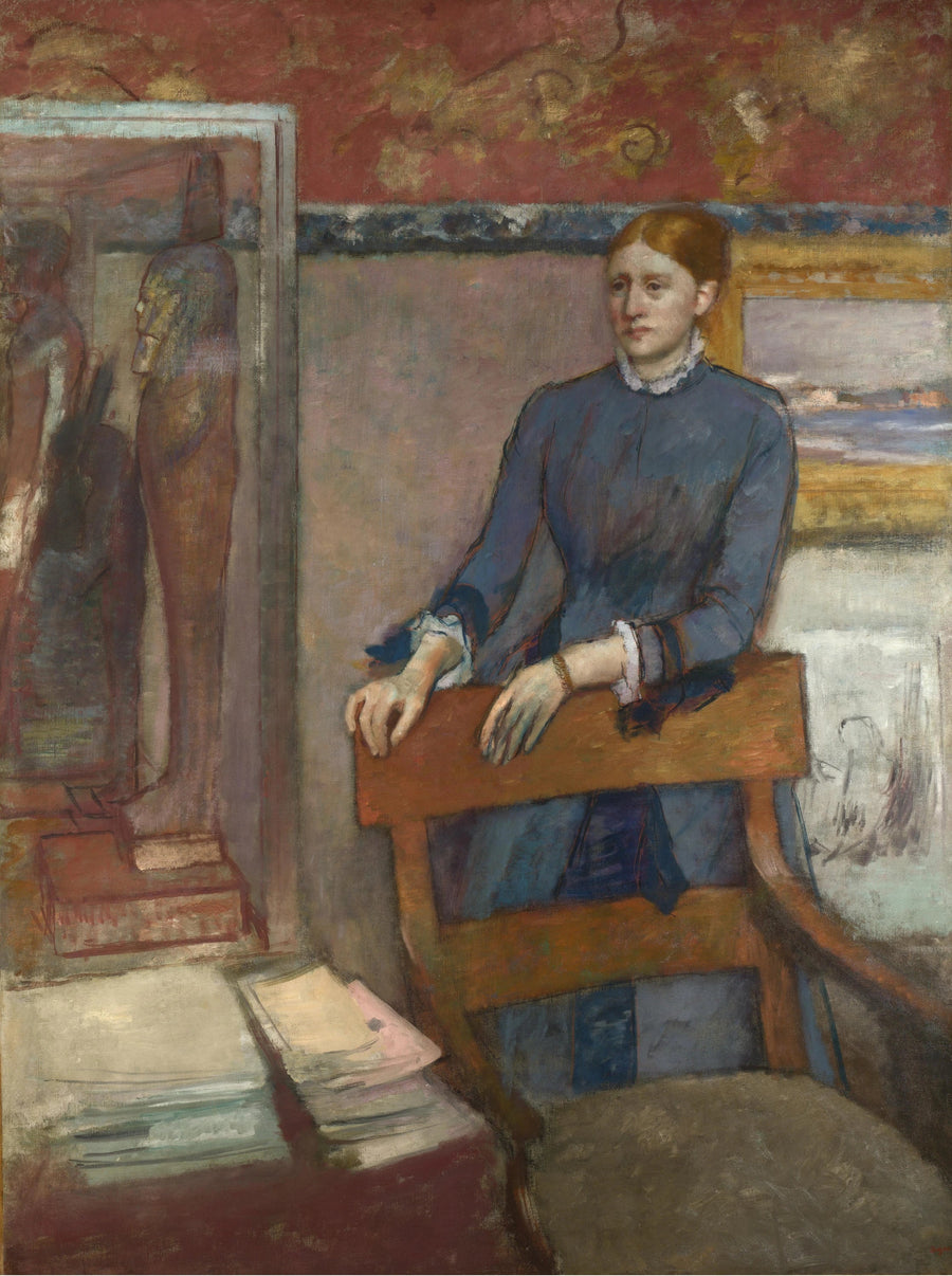 Hélène Rouart dans le bureau de son père, vers 1886 – Edgar Degas
