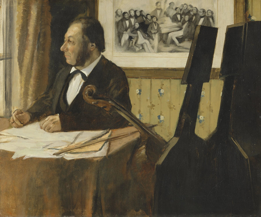 Le Violoncelliste Pilet, 1868–1869 – Edgar Degas