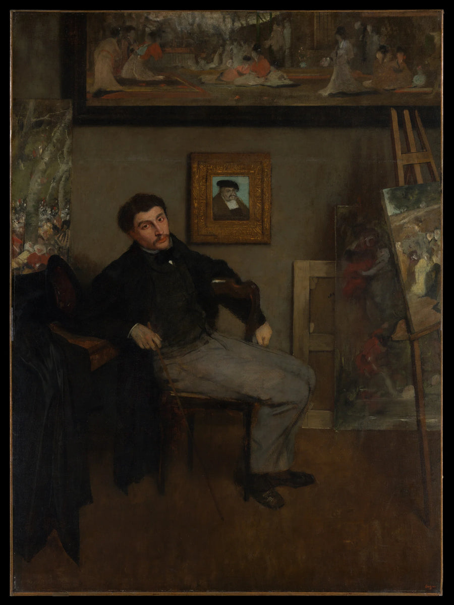 James Tissot par Edgar Degas – reproduction peinture à l’huile sur toile