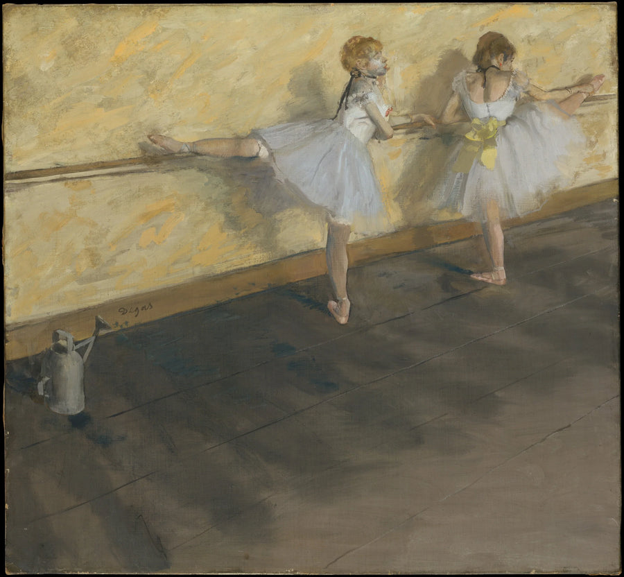 Danseuses pratiquant à la barre par Degas – reproduction peinture à l’huile sur toile