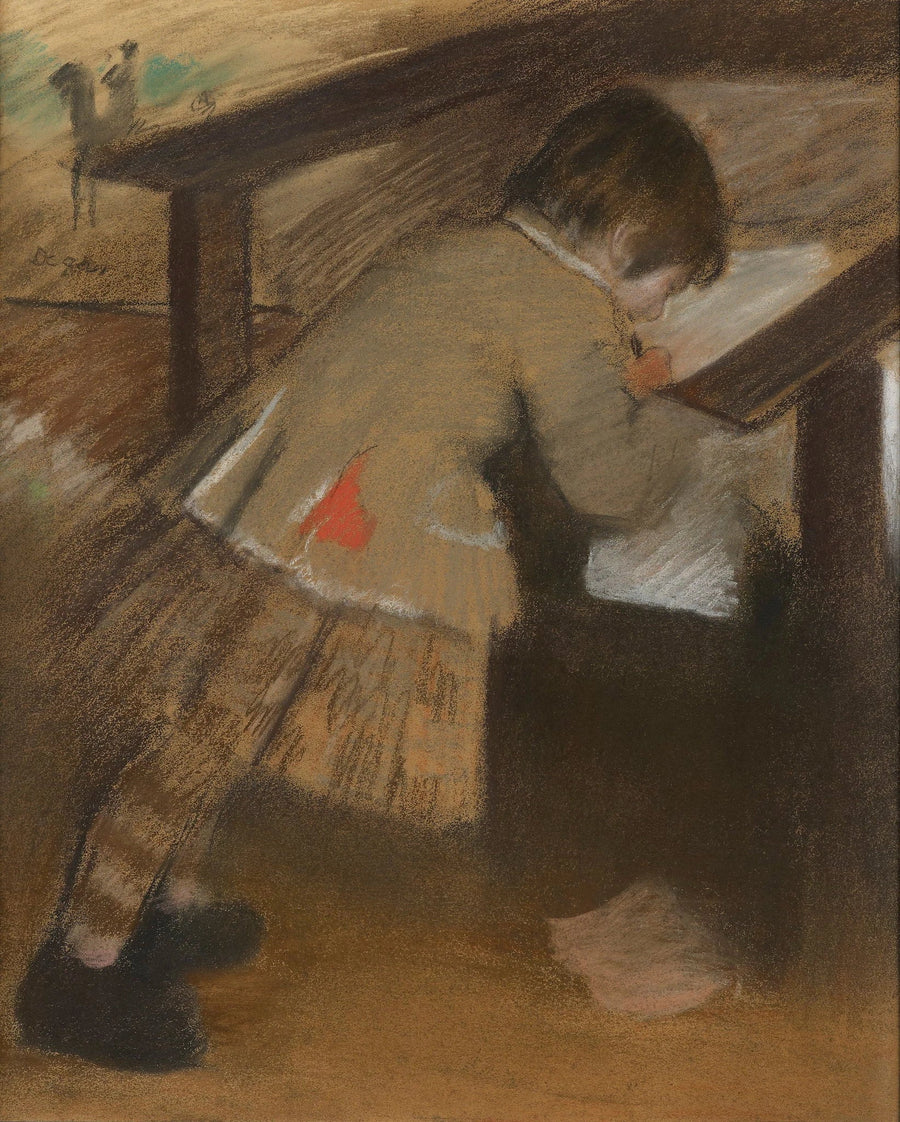 Jacques de Nittis enfant par Edgar Degas – reproduction peinture à l’huile sur toile
