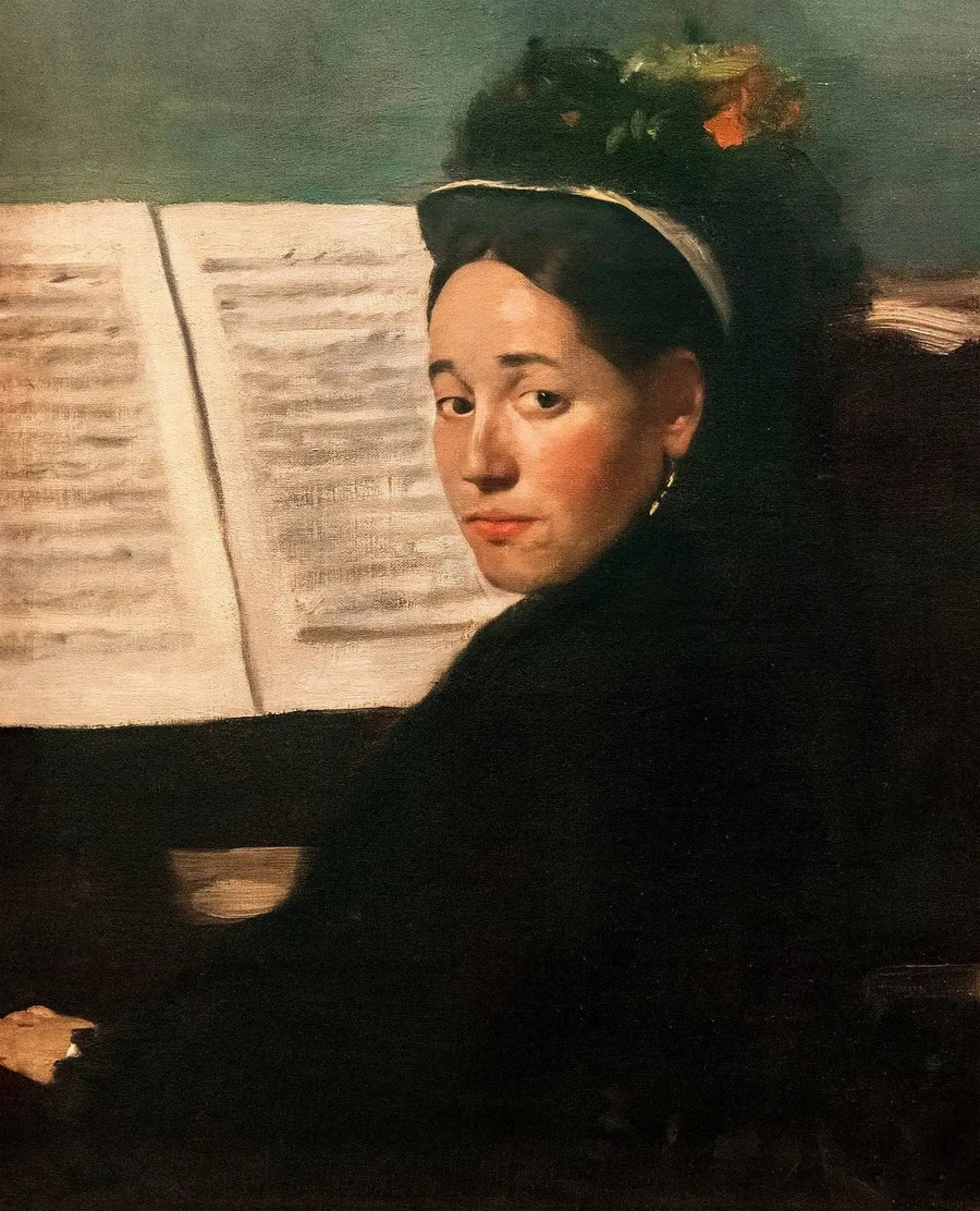 Mademoiselle Dihau au piano, 1869-1872 – Degas