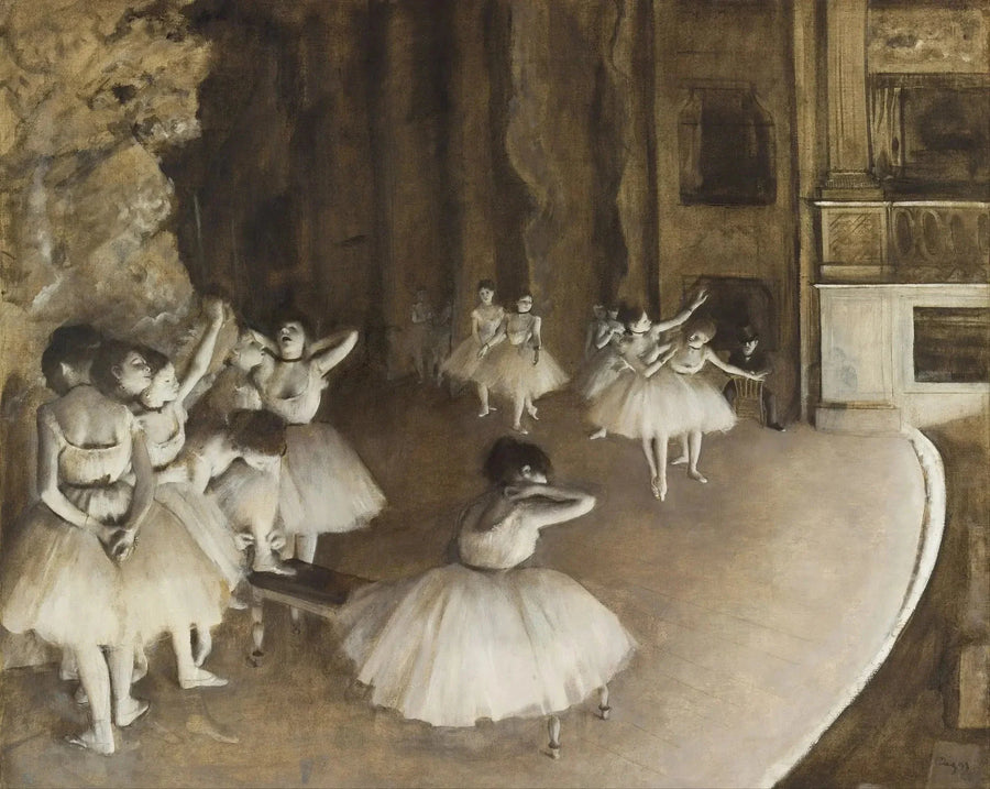 Répétition d’un ballet sur la scène, 1874 – Degas