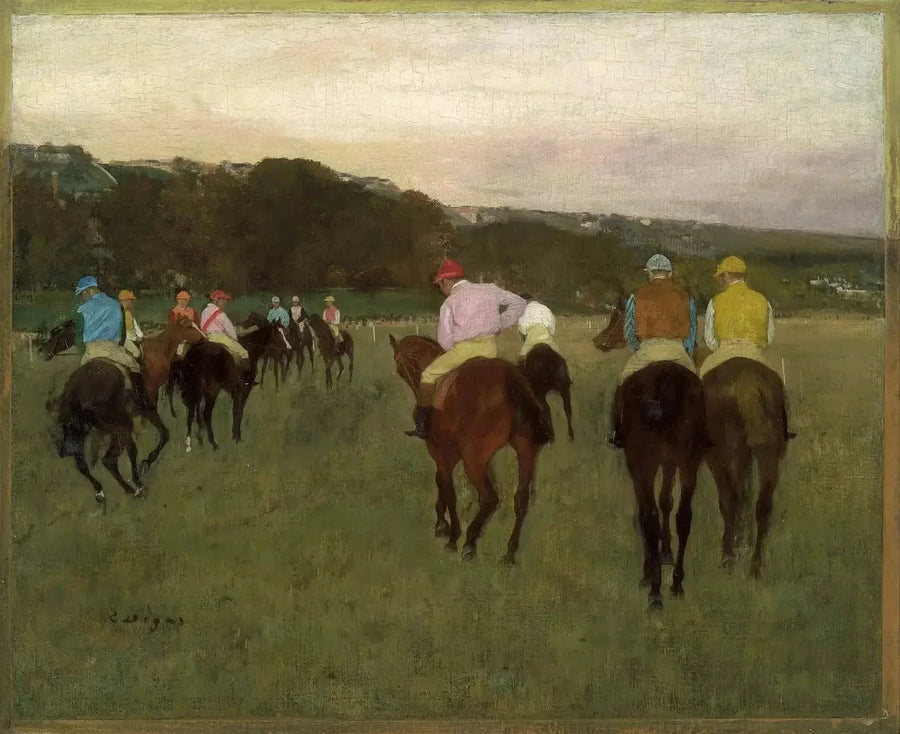 Chevaux de course à Longchamp, 1871-1874 – Degas