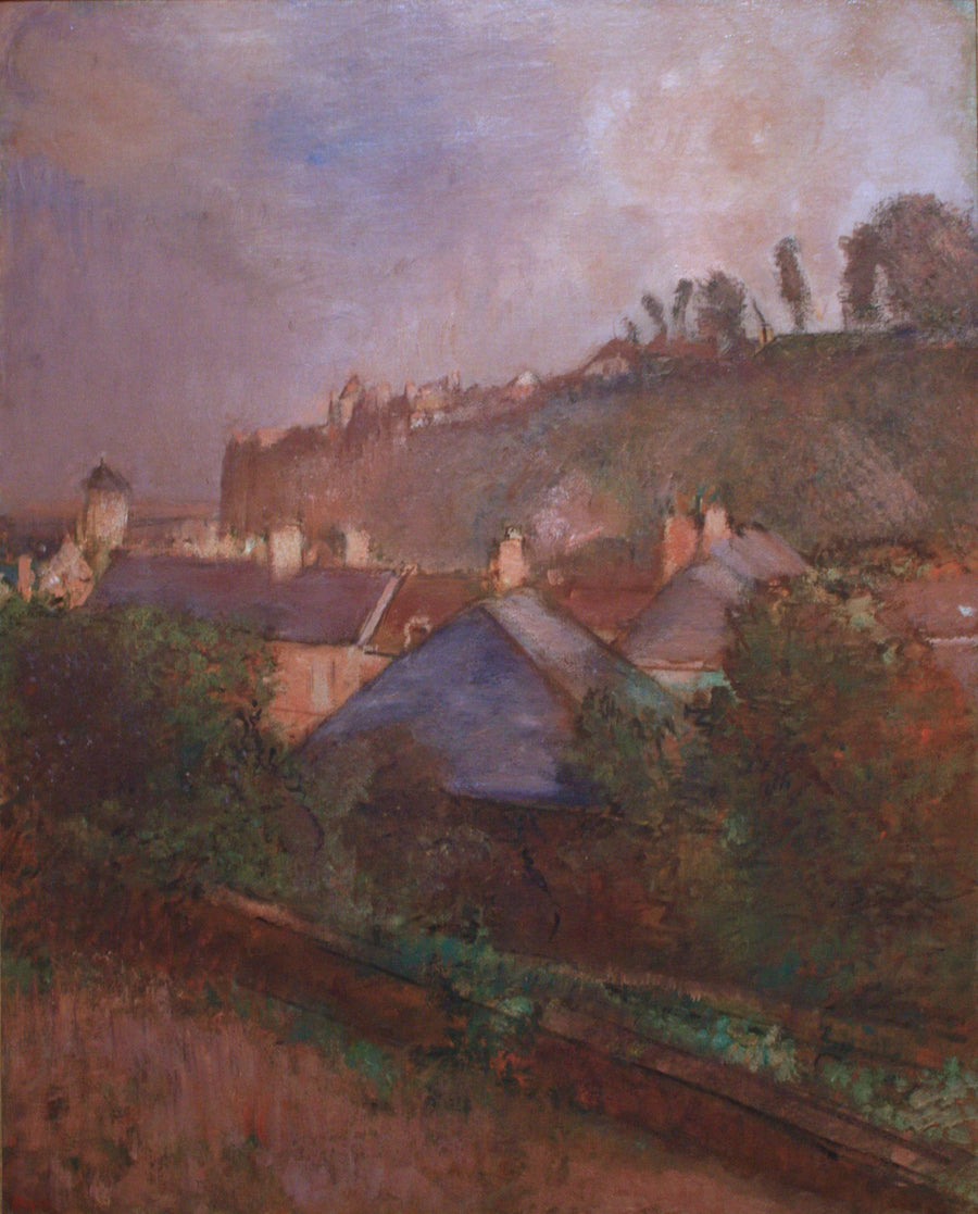 Maisons au pied d’une falaise, vers 1895-1898 – Degas