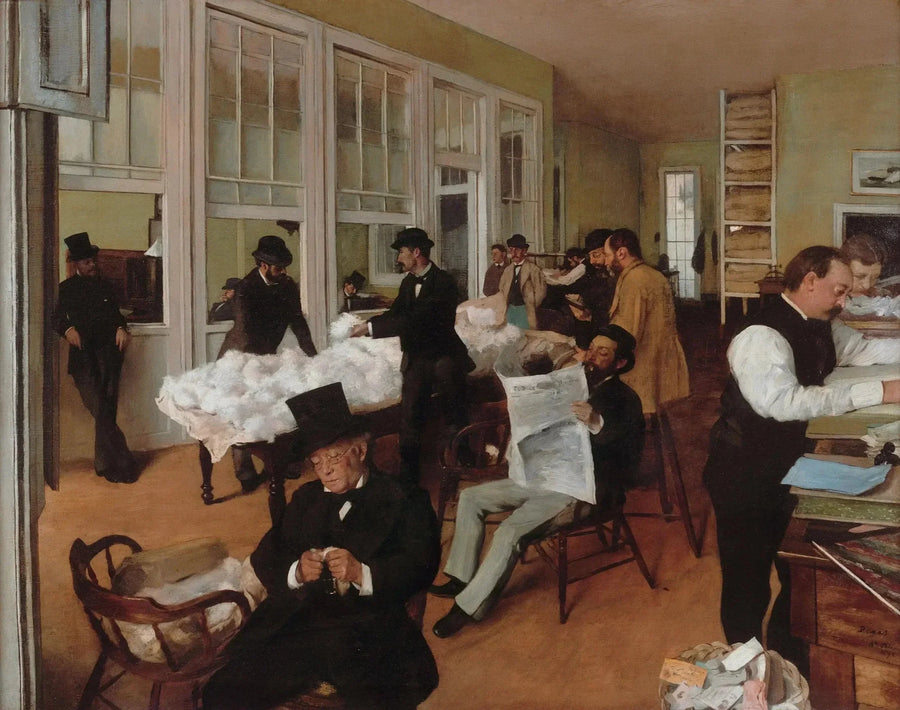 Un bureau de coton à La Nouvelle-Orléans, 1873 – Degas