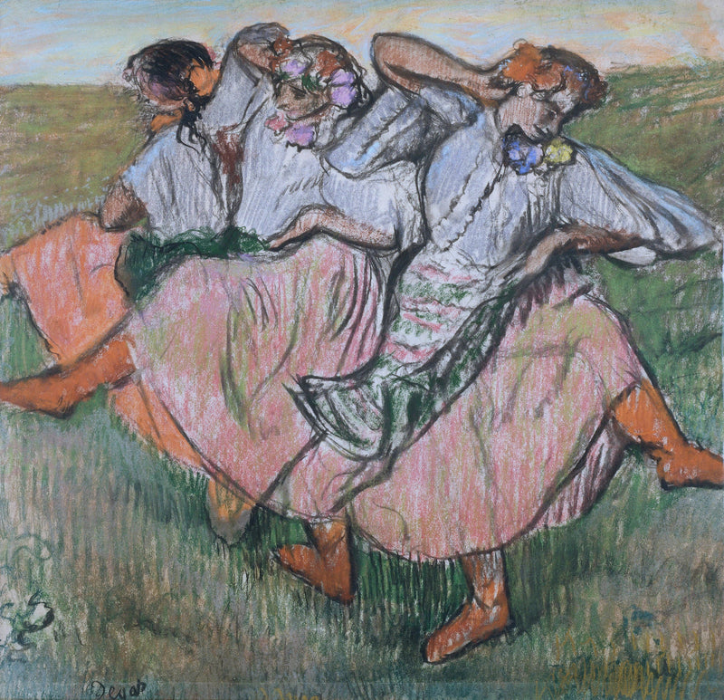 Trois danseuses en costume ukrainien, vers 1895 – Degas