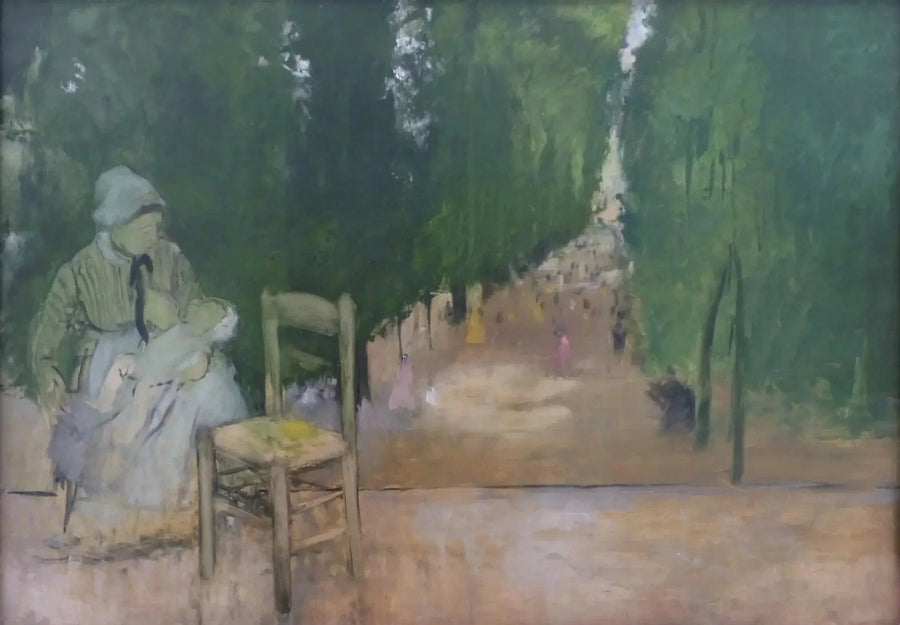 Une nourrice au jardin du Luxembourg, vers 1872 – Degas