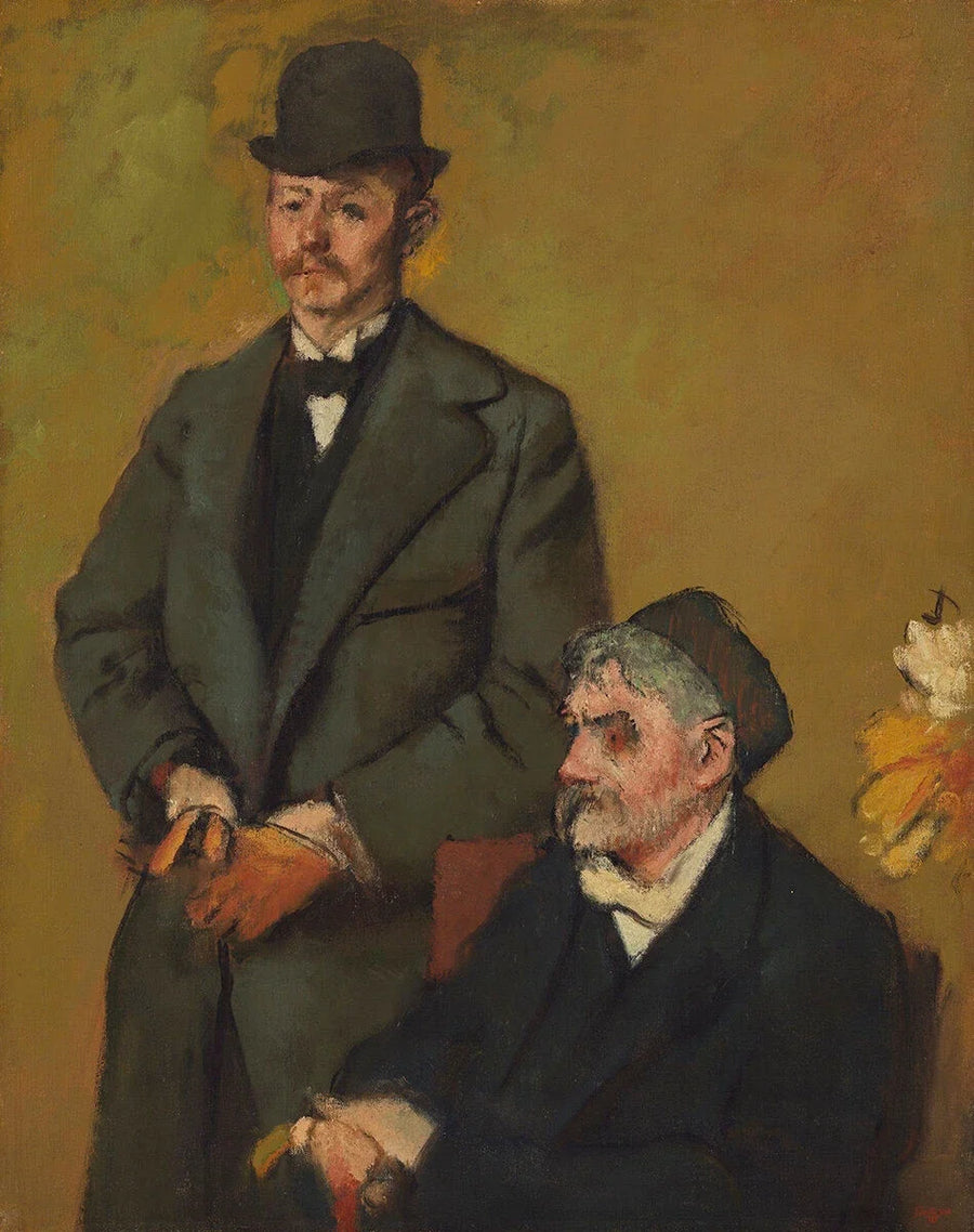 Henri Rouart et son fils Alexis, vers 1895 – Degas