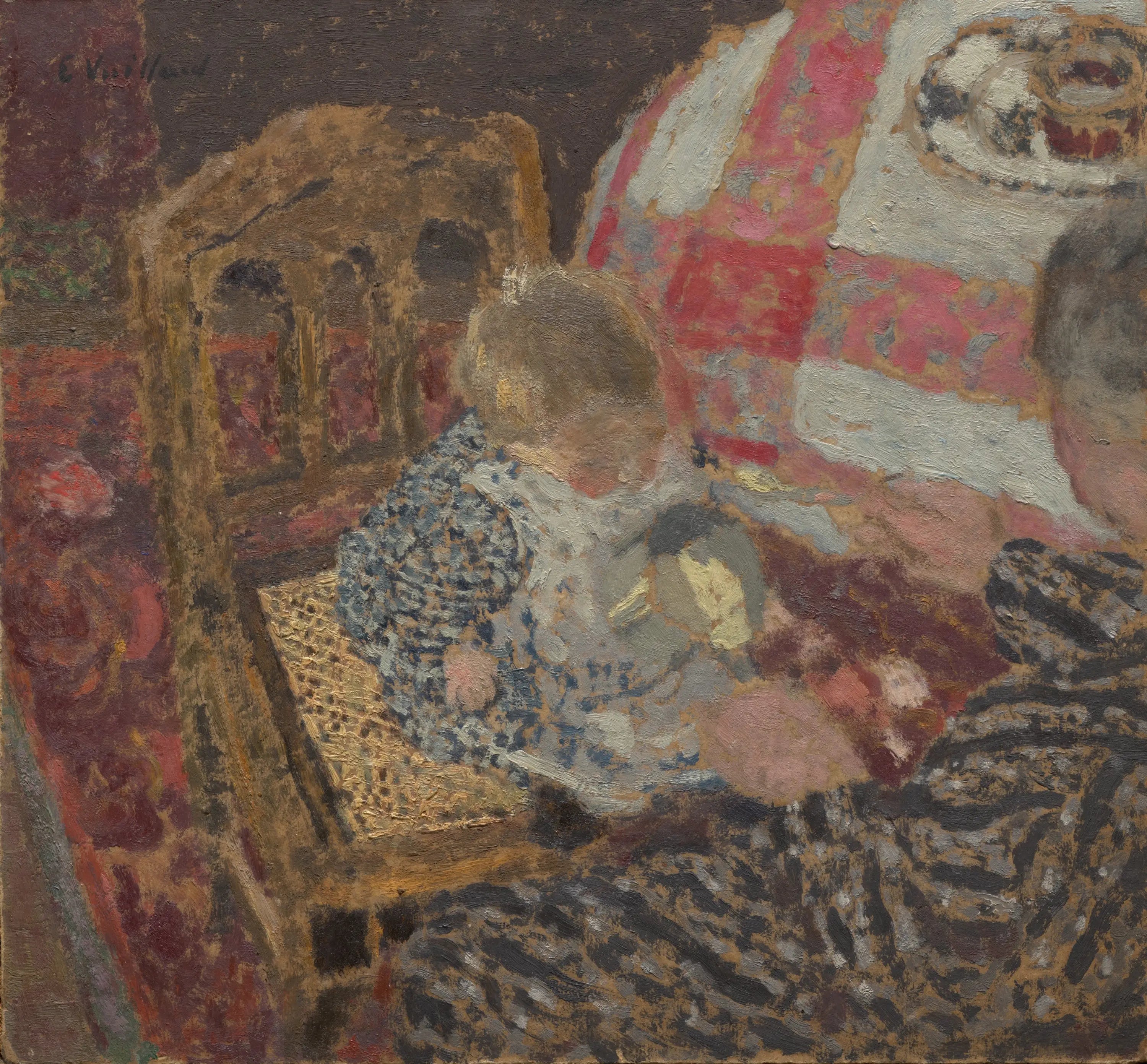 Déjeuner (Annette et sa grand-mère) - Édouard Vuillard - Alpha Reproduction
