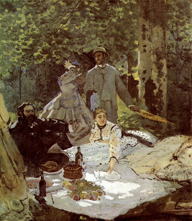 Le Déjeuner sur l’herbe, fragment central W63/2 – Claude Monet