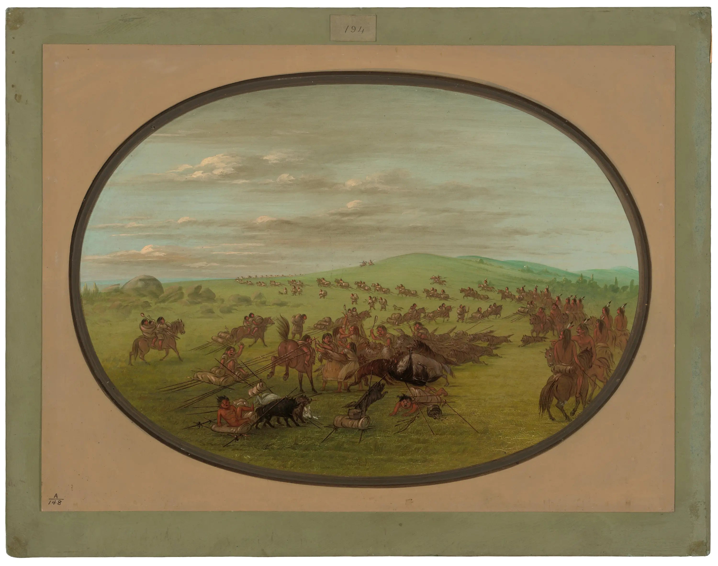 Déménagement Camanchees - George Catlin - Alpha Reproduction