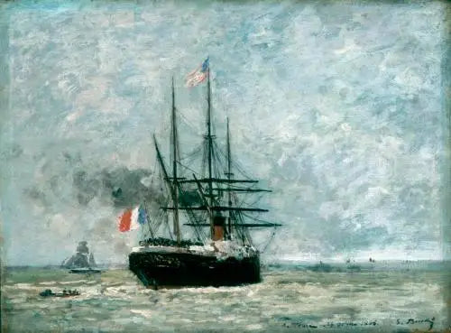 Départ du port - Eugène Boudin