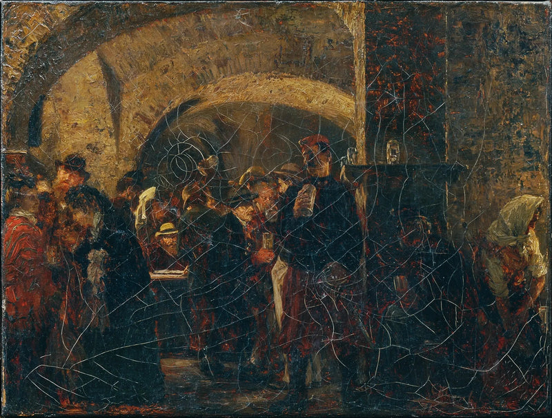 Der Esterházykeller in Wien - Adolph von Menzel