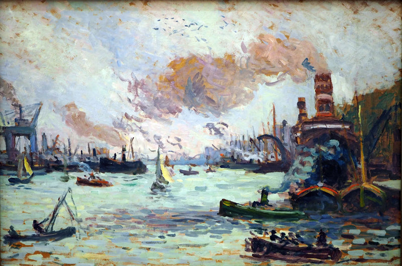 Der Hafen von Rotterdam - Maximilien Luce