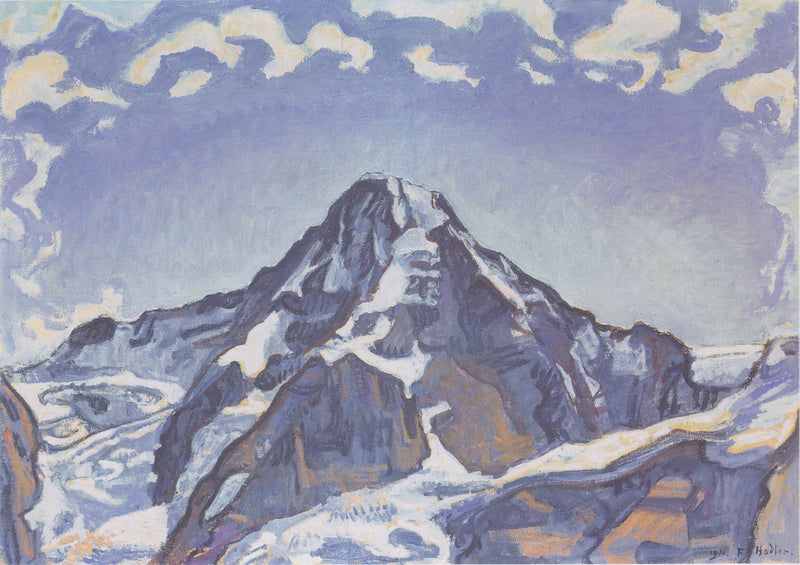 Der Mönch mit Wolken - Ferdinand Hodler