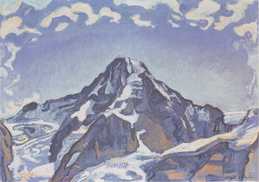 Der Mönch mit Wolken - Ferdinand Hodler